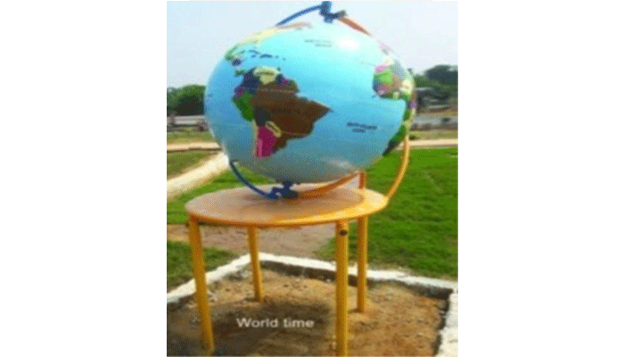 World Time Globe Round